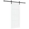 vidaXL Libisev uks Valge ja must 83 x 202 cm Toekas m&auml;nnipuit