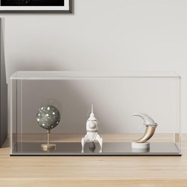 vidaXL vitriinkast, läbipaistev, 30x15x14 cm, akrüül