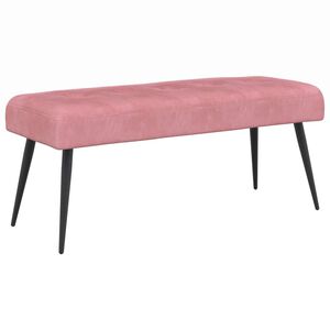 vidaXL N&ouml;&ouml;riga pehmendatud pink Roosa 80 x 40 x 46 cm Samet