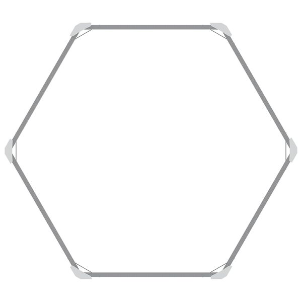 vidaXL taimelava, tsingitud teras, 129 x 129 x 77 cm, roheline