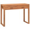 vidaXL laud 2 sahtliga, 100 x 40 x 75 cm, tiikpuu