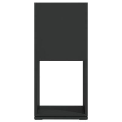 vidaXL pööratav kapp, must, 34,5x34,5x75,5 cm, puitlaastplaat