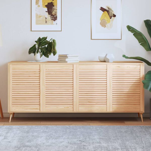 vidaXL kapiuksed, võrega disain 4 tk 69x49,4 cm männipuit