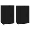 vidaXL seinale kinnitatavad telerikapid, 2 tk, must, 40x34,5x60 cm