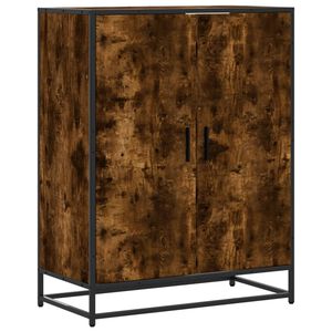 vidaXL jalatsikapp, suitsutatud tamm, 75x38x97,5 cm, tehispuit