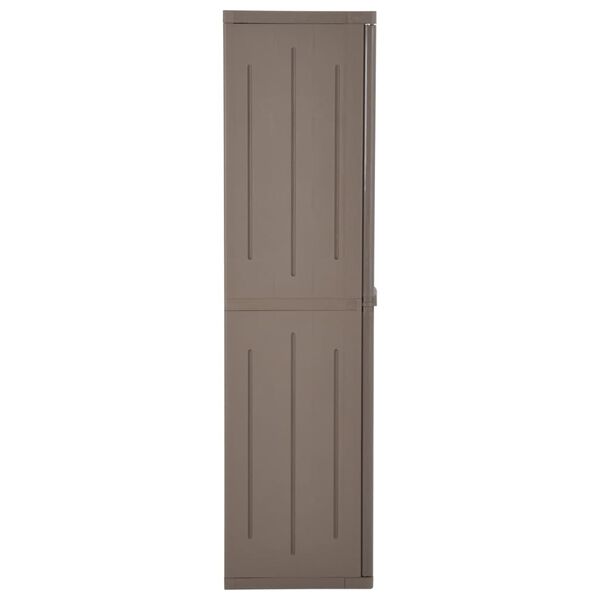 vidaXL aia hoiukapp, pruun, 65x45x172 cm, PP puiduimitatsioon