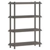 vidaXL Riiulikomplekt 4 tasandit 100 x 40 x 136,5 cm PP Helehall