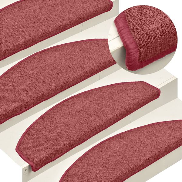 vidaXL trepimatid 15 tk 65 x 24 x 4 cm bordoopunased poolringikujulised suured