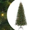 vidaXL Tehisj&otilde;ulupuu koos 300 LED-iga Roheline 240 cm PE ja PVC