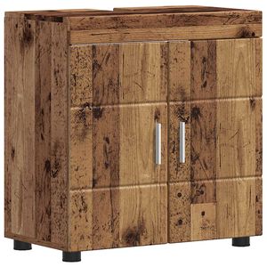 vidaXL Vannitoa kapikomplekt TULUM Vana puit 60 x 34 x 63 cm Tehispuit