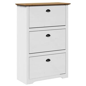 vidaXL Kingariiul BODO valge ja pruun 80x35x118 cm