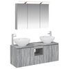 vidaXL Vannitoa kapikomplekt 4 pcs Hall Sonoma Tehispuit