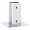 vidaXL postialused ruudukujulised 4 tk, 61x61 mm, tsingitud teras