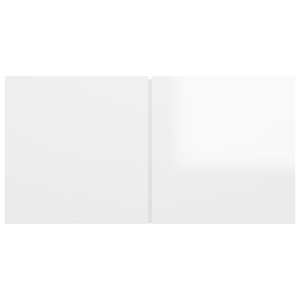 vidaXL seina telerikapp, k&otilde;rgl&auml;ikega, valge 60x30x30 cm