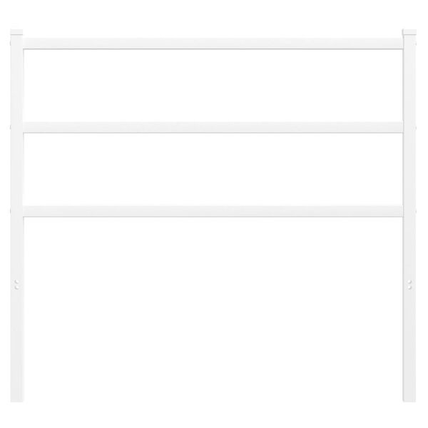 vidaXL metallist vahetatav voodipeats, valge, 100 cm