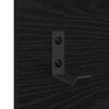 vidaXL Seinale kinnitatav riidepuu Must tamm 70 x 10 x 90 cm Tehispuit