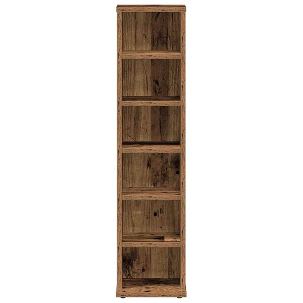 vidaXL CD-kapp Vana puit 21x20x88 cm Engineered Wood