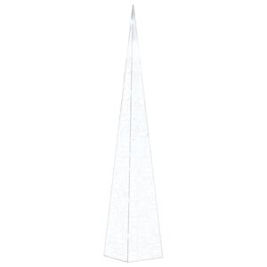 vidaXL akr&uuml;&uuml;list valguskoonus, LED-tuli, k&uuml;lm valge 90 cm