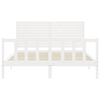 vidaXL voodiraam ilma madratsita, valge, 160 x 200 cm, männipuit
