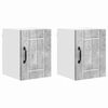 vidaXL Seinekapp LUCCA 2 pcs Betoonhall 30 x 31 x 40 cm Tehispuit