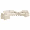 vidaXL Diivanikomplekt 3 pcs Beež 220 x 80 x 84 cm Lina-segu kangas