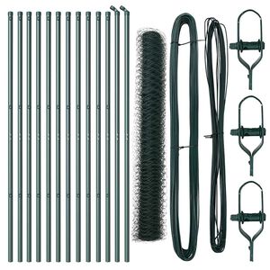 vidaXL Aiapost Roheline