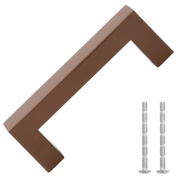 vidaXL kapi k&auml;epidemed 10 tk, pronks, 96 mm, roostevaba teras