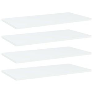 vidaXL riiuliplaadid 4 tk, valge, 60x30x1,5 cm, puitlaastplaat