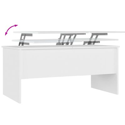 vidaXL kohvilaud, valge, 102x50,5x46,5 cm, tehispuit