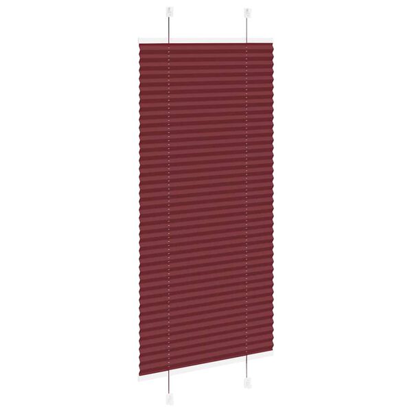 vidaXL plisseeritud ruloo Bordeaux punane 60x150 cm Kanga laius
