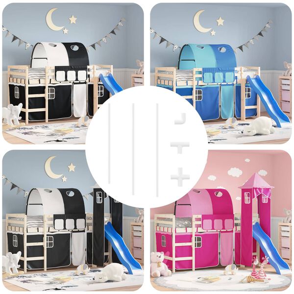 vidaXL PVC toru 29 pcs Valge PP ja PE