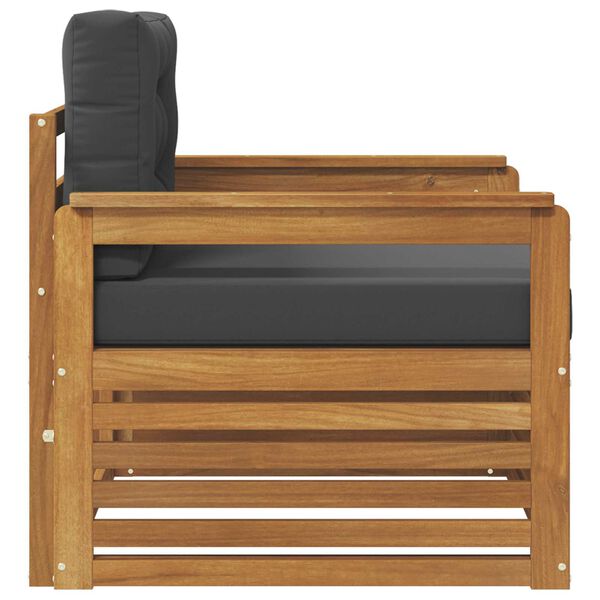 vidaXL V&auml;li diivanikomplekt Tugev akaatsiapuit ja pol&uuml;ester Neutraalne