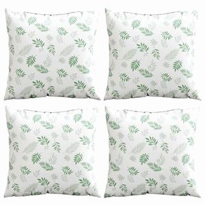 vidaXL Pillirohu Tatt 4 pcs Lehe muster 40 x 40 cm Pol&uuml;esterkangas