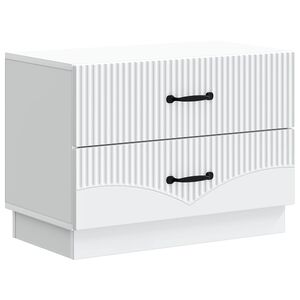 vidaXL &Ouml;&ouml;lambi kapp sahtliga Valge 62 x 34,5 x 44,5 cm Tehispuit