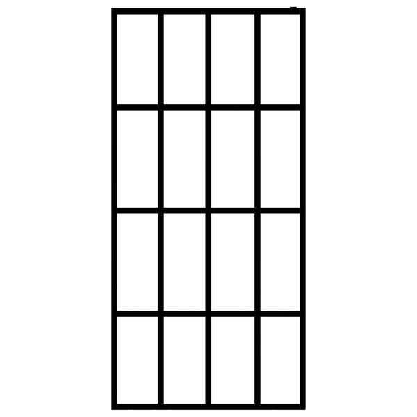 vidaXL dušinurga sein, matt karastatud klaas, 90 x 195 cm