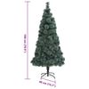 vidaXL Tehislumi Christmas Tree koos 300 LED-iga Roheline 180 cm PET