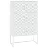 vidaXL k&otilde;rge kapp, valge, 80x35x135 cm, teras