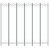 vidaXL 6 paneeliga sirm, valge, 240x220 cm, kangas