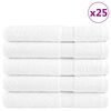vidaXL saunalina SOLUND 25 tk, valge, 80 x 200 cm, 600 gsm