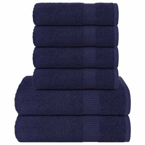 vidaXL 6-osaline r&auml;tikukomplekt FROGN tumesinine, 360 g/m&sup2;