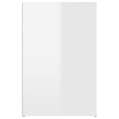 vidaXL kirjutuslaud, kõrgläikega valge, 100 x 49 x 75 cm, tehispuit