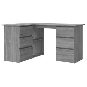 vidaXL nurgalaud, Sonoma tamm, 145 x 100 x 76 cm, tehispuit