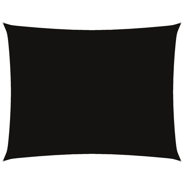 vidaXL oxford-kangast päikesepuri, ristkülikukujuline, 6 x 7 m, must