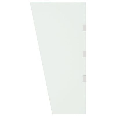 vidaXL ukse varikatuse külgpaneel, läbipaistev 50x100 cm, klaas