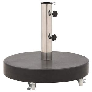 vidaXL p&auml;evavarju alus, graniit, 30 kg &uuml;mmargune, must