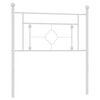 vidaXL metallist vahetatav voodipeats, valge, 90 cm