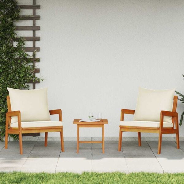 vidaXL Bistrokomplekt 3 pcs Pruun 59.5 x 65 x 72 cm Tugev akatsiapuu