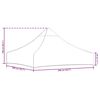 vidaXL peotelgi katus 2 x 2 m, pruun, 270 g/m&sup2;