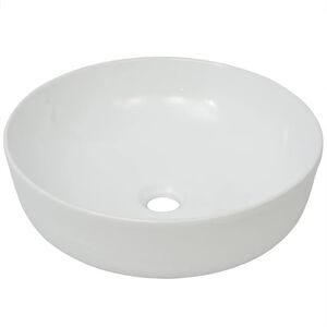 vidaXLi &uuml;mar keraamiline valamu 41,5 x 13,5 cm valge