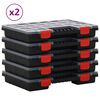 vidaXL sortimendikastid, 10 tk, 34,5x25x5 cm, pol&uuml;prop&uuml;leen